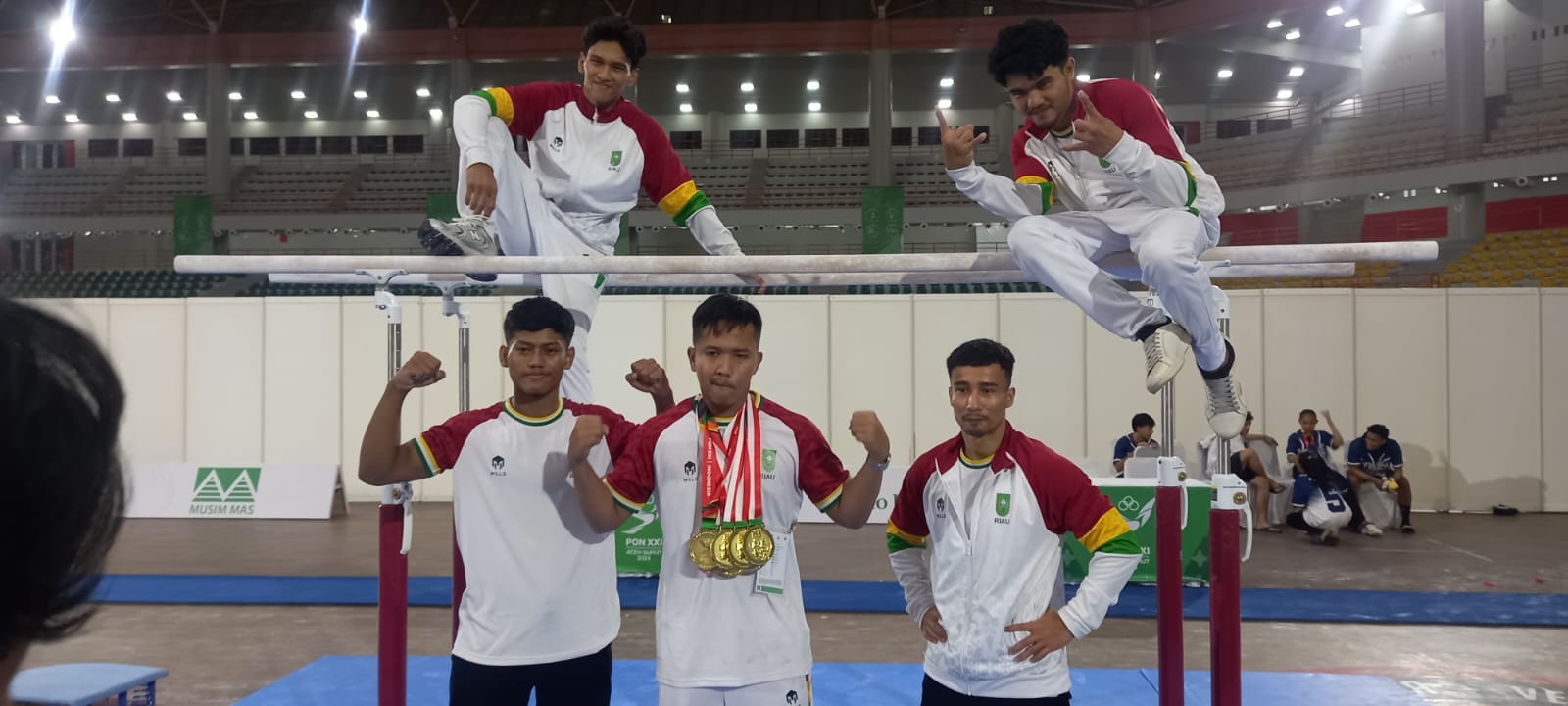 Riau Juara Umum Senam Artistik PON XXI, Abiyu Raffi Borong 4 Emas