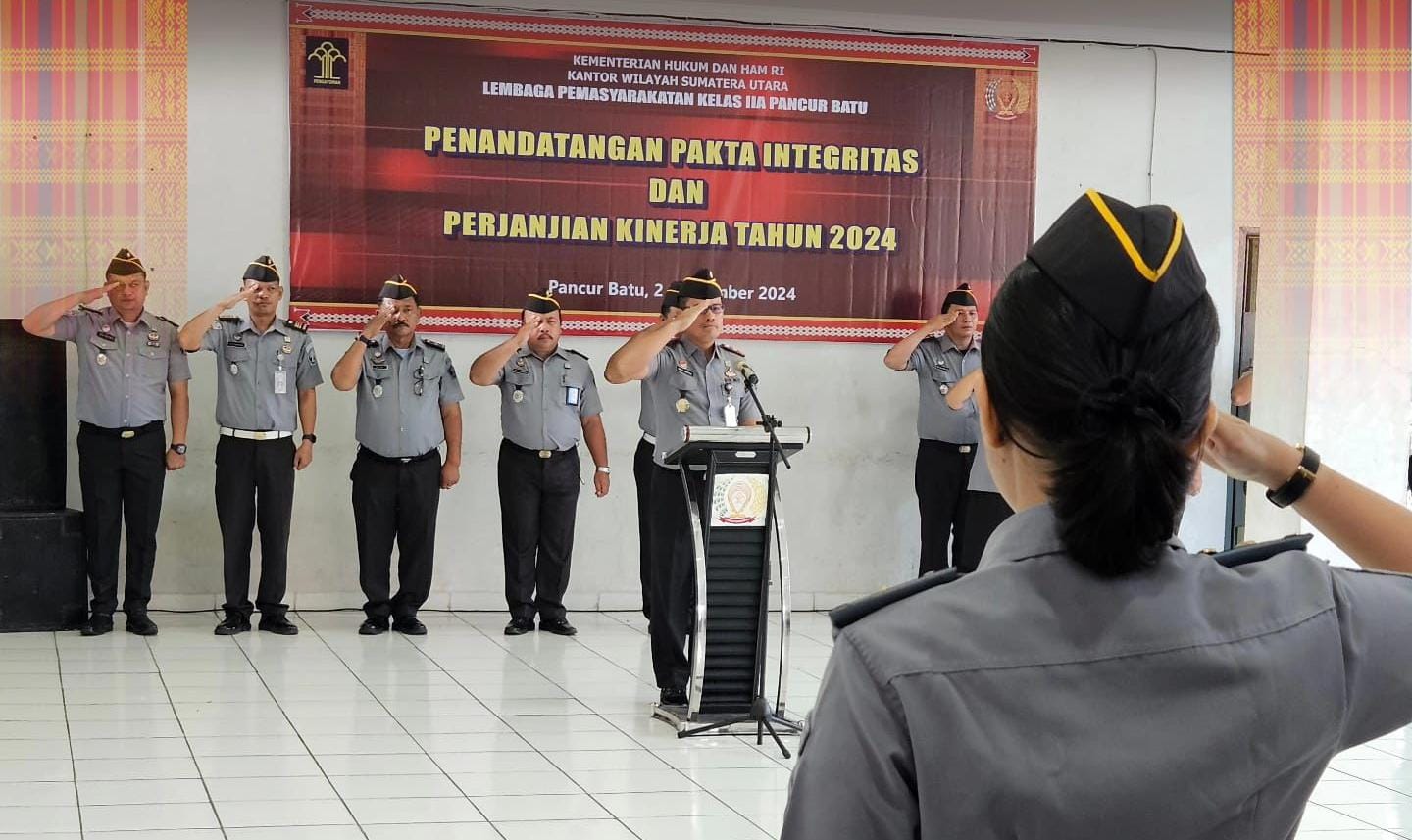 Penandatanganan Pakta Integritas di Lapas Pancurbatu