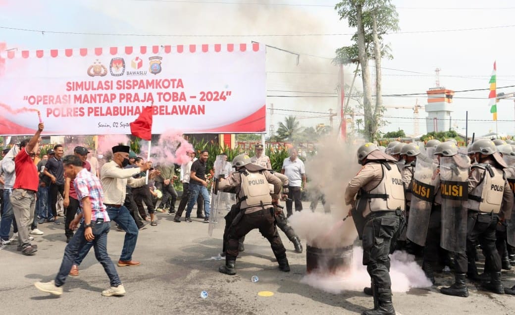 Pilkada 2024: Polres Pelabuhan Belawan Uji Sistem Pengamanan Kota