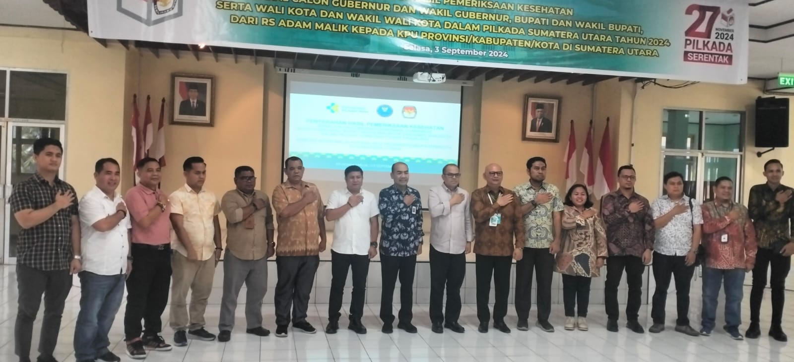 Hasil Pemeriksaan Kesehatan Bakal Paslon Kepala Daerah Diserahkan ke 23 KPU di Sumut