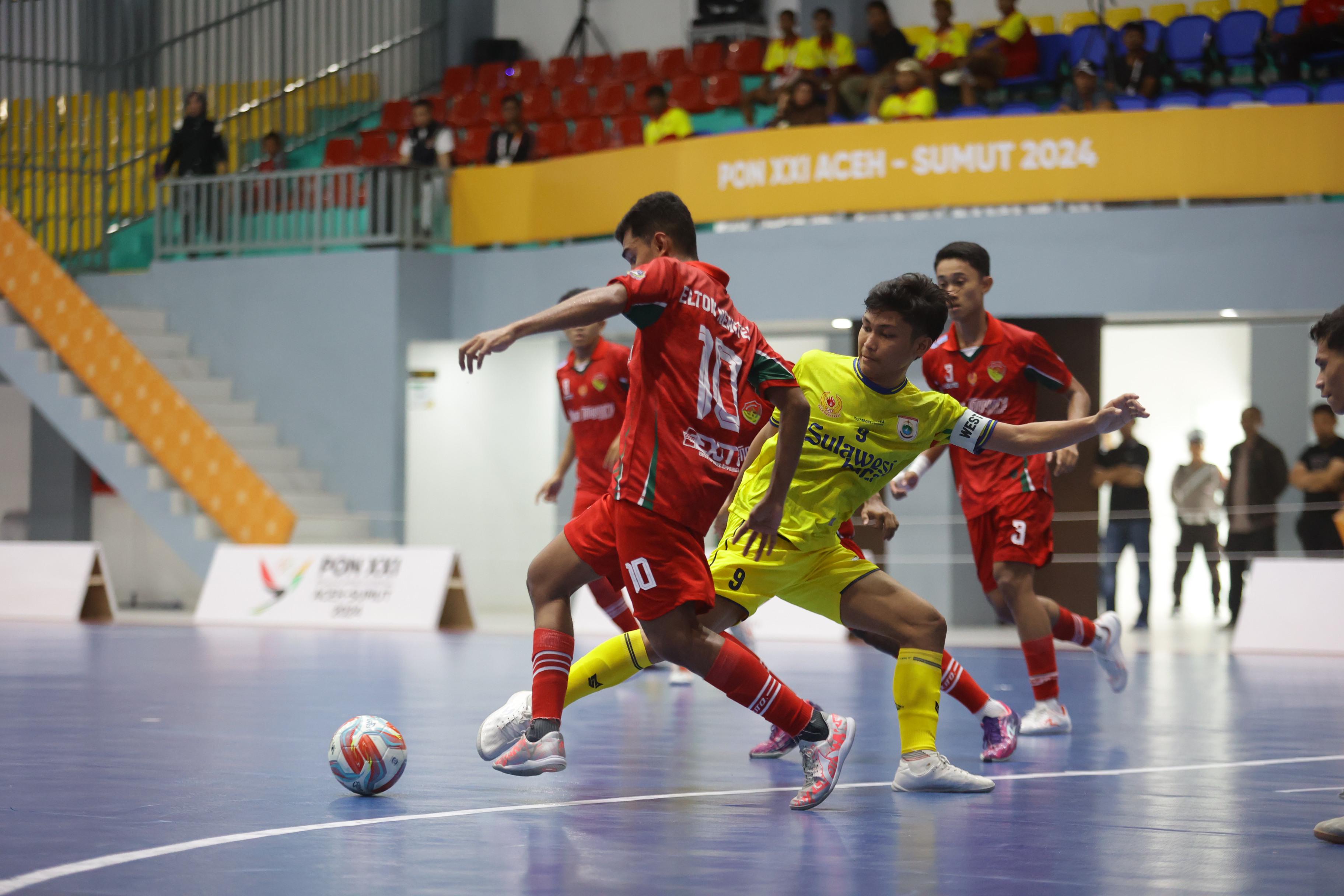 Tim Futsal Putra Sumut Gagal Melaju ke Semi Final PON XXI Setelah Kalah dari NTT