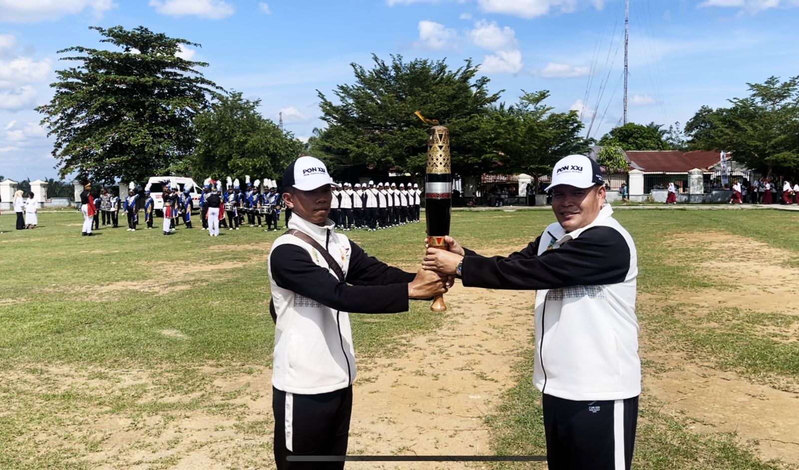 Api Obor PON XXI Tiba di Labuhanbatu Selatan
