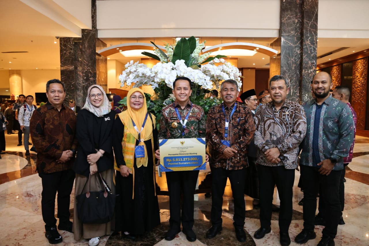 Sumut Terima Insentif Fiskal atas Keberhasilan Turunkan Prevalensi Stunting