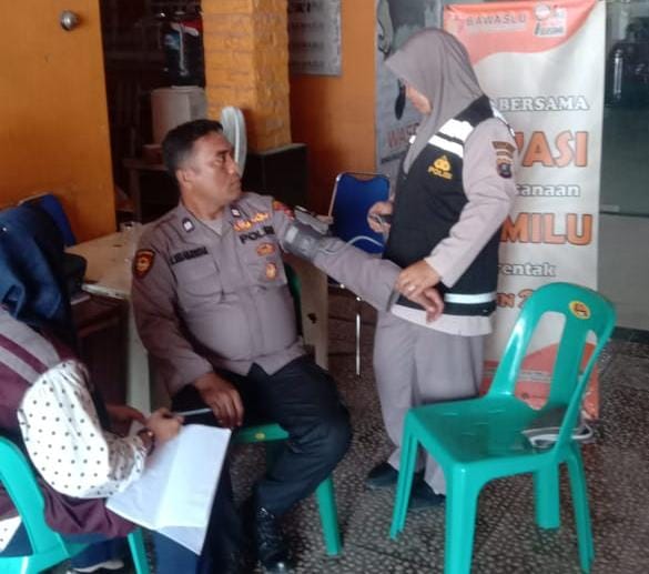 Pemeriksaan Kesehatan Personel Pengamanan Pilkada 2024