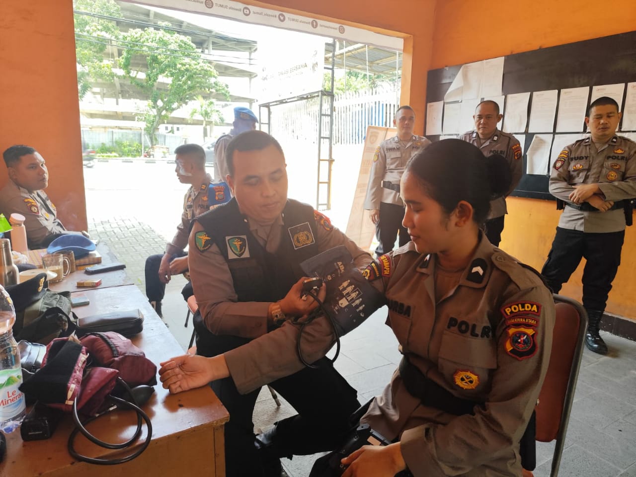 Polda Sumut Periksa Kesehatan Rutin Personel Pengamanan KPU dan Bawaslu