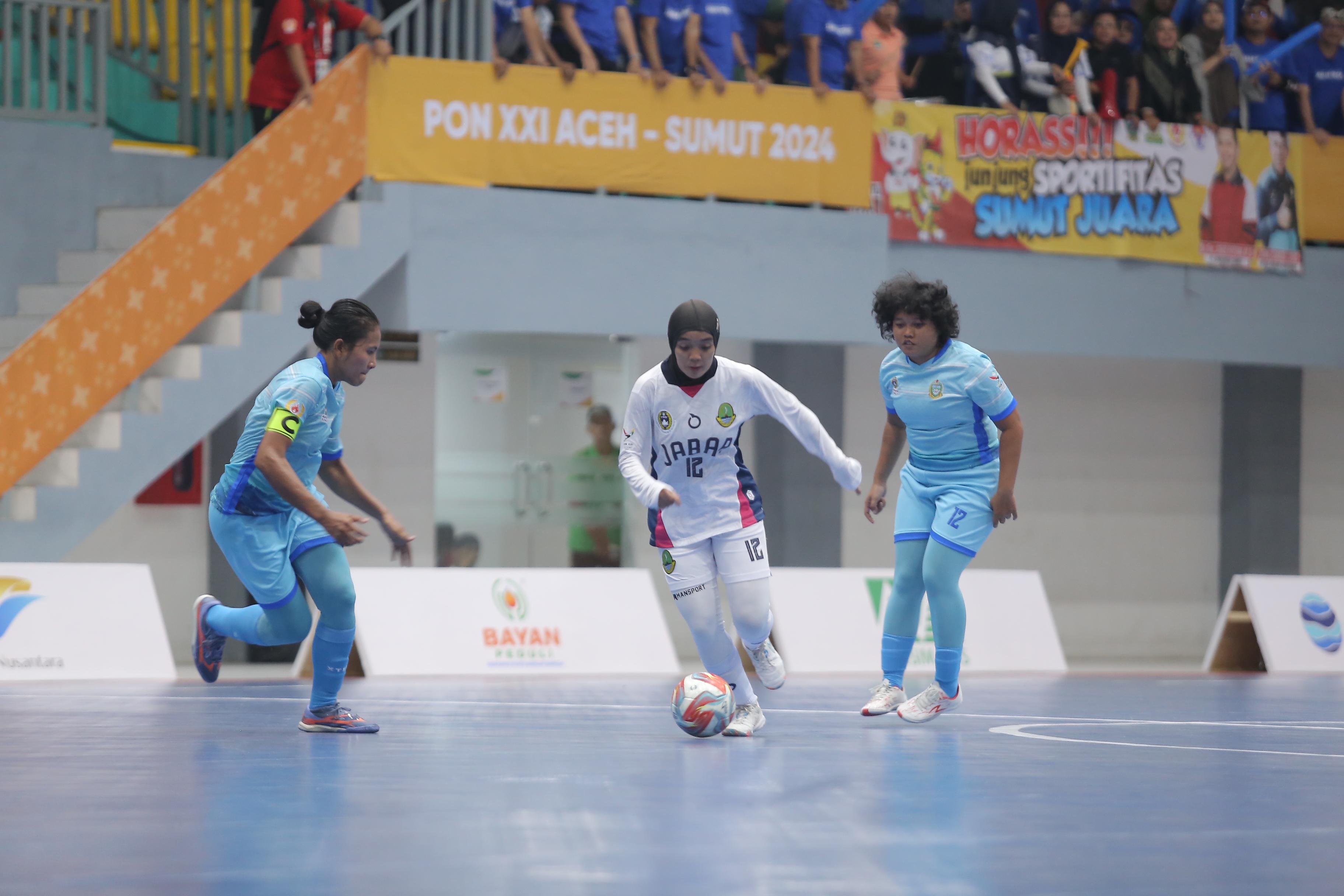 Tim Futsal Putri Sumut Kandas di Semi Final PON XXI, Gagal Melaju ke Final