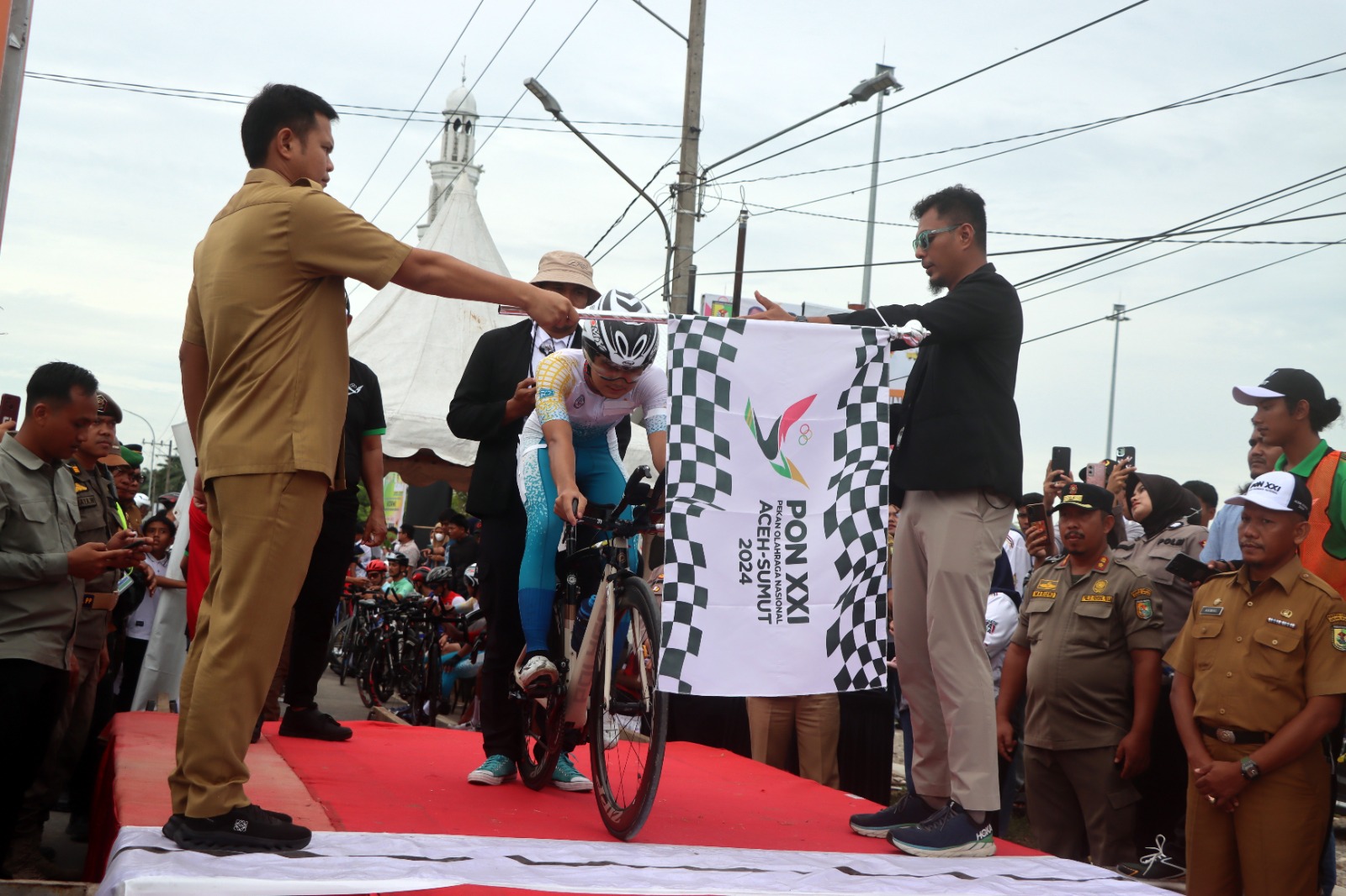 Sergai Lepas Balap Sepeda PON XXI: Medali Emas Diraih Atlet Jatim