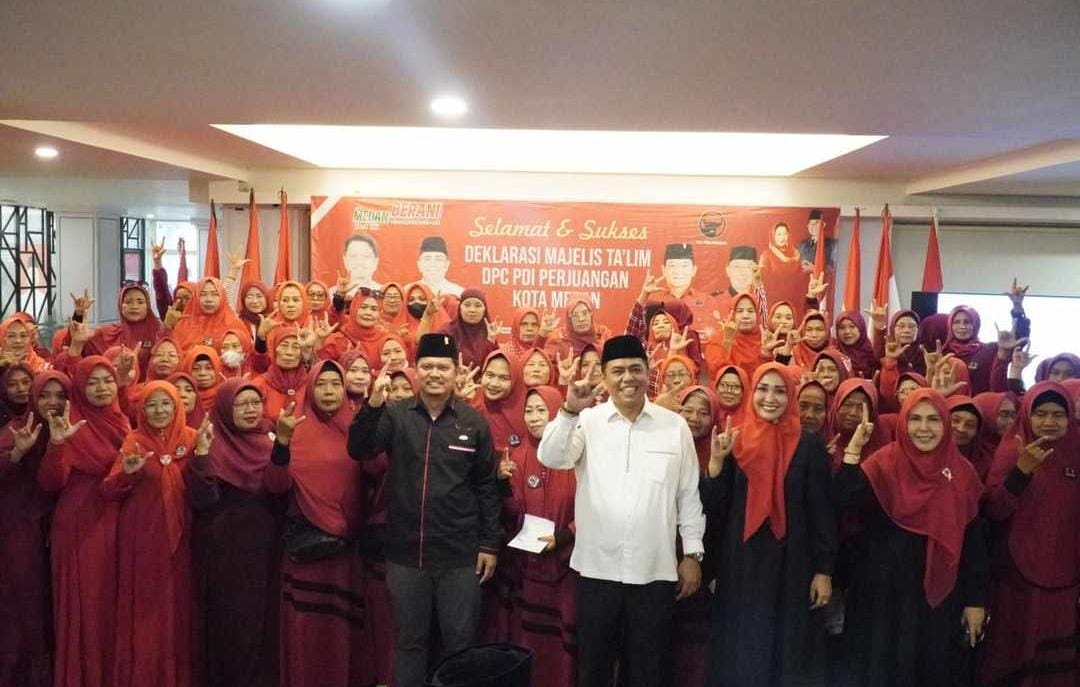 Deklarasi Dukungan Majelis Ta lim PDIP Medan untuk Prof Ridha-Rani