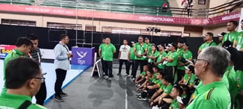 Lima Kelas Sambo Tanding di PON XXI 2024 GOR Langkat