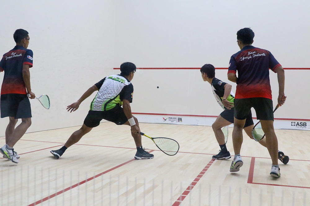 Sumut Tersingkir, DKI Jakarta ke Semi Final Ganda Putra Squash