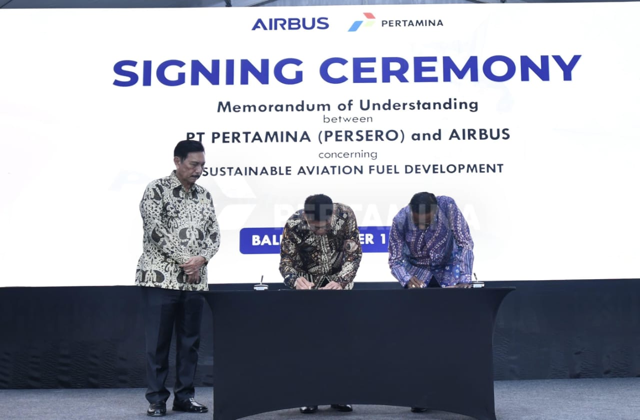 Pertamina dan Airbus Jajaki Pengembangan SAF di Indonesia