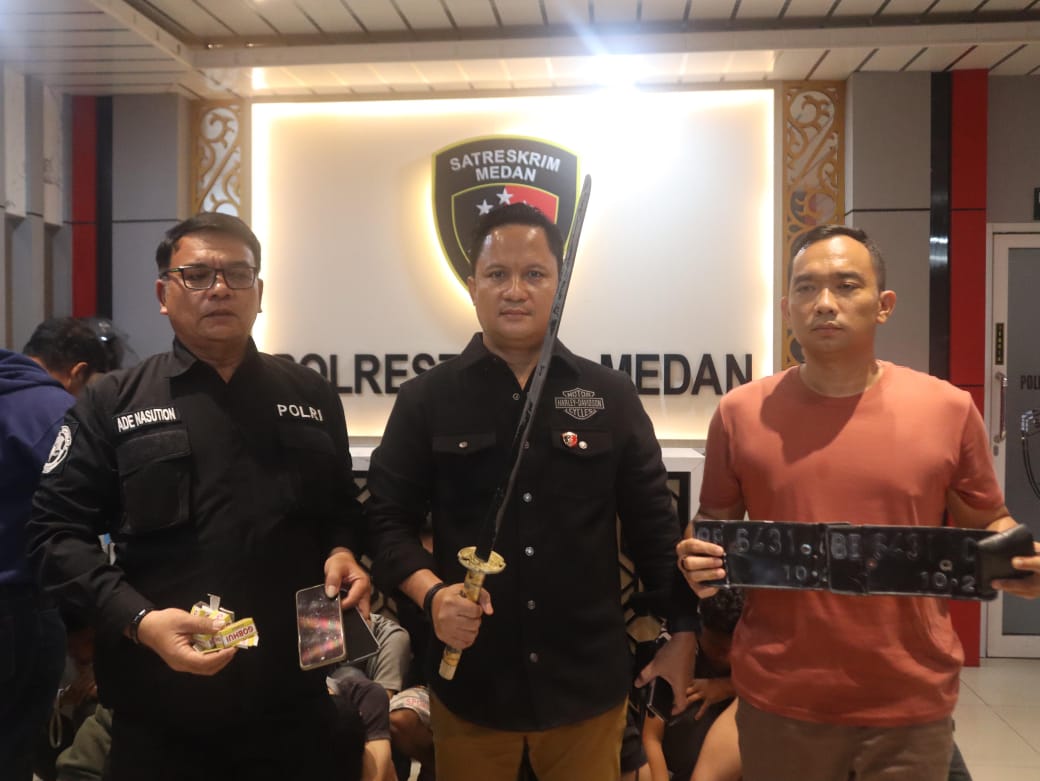 Polrestabes Medan Tangkap 10 Anggota Geng Motor