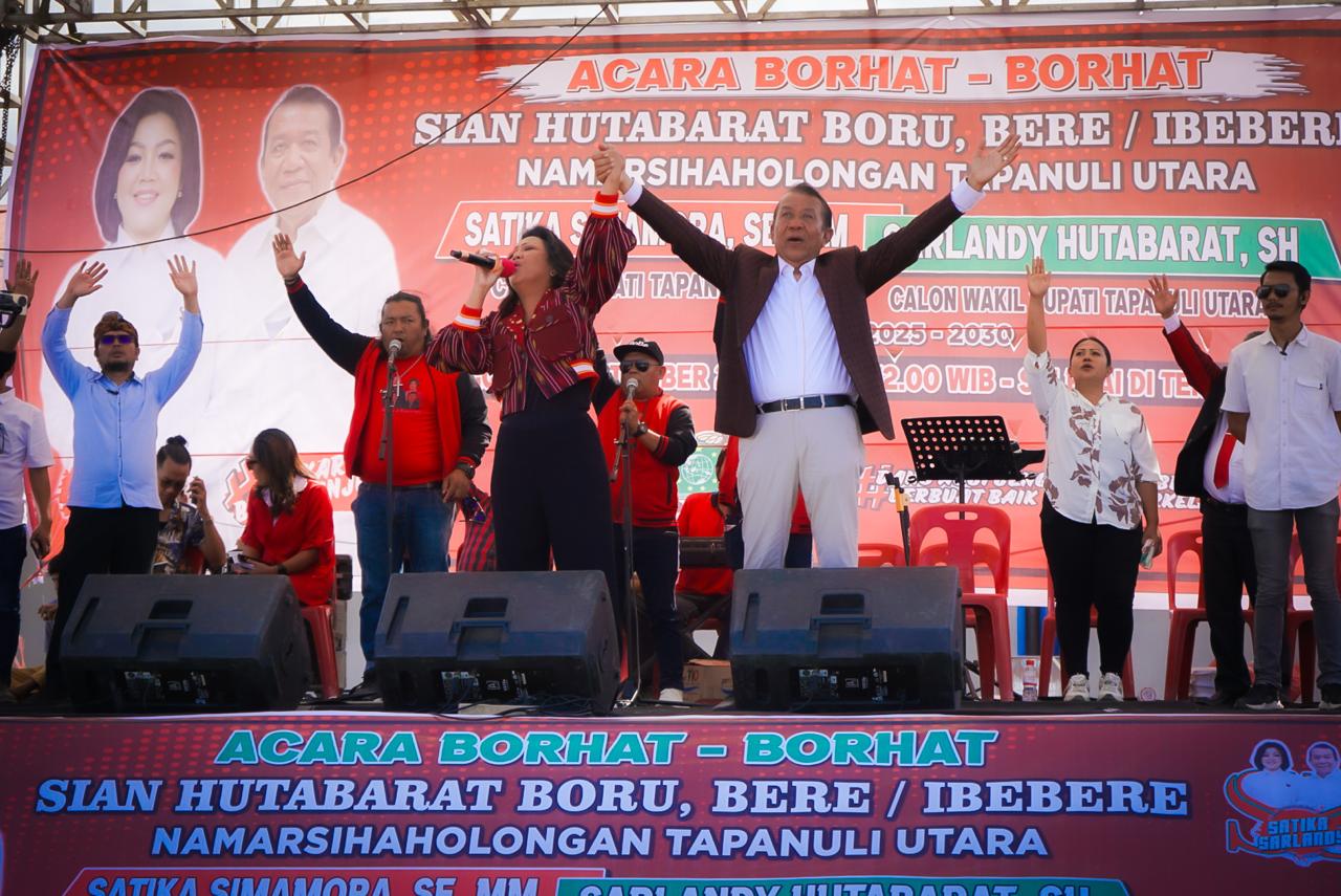 Marga Hutabarat Taput Deklarasikan Dukung Satika-Sarlandy, Pasangan Serasi dan Berpengalaman