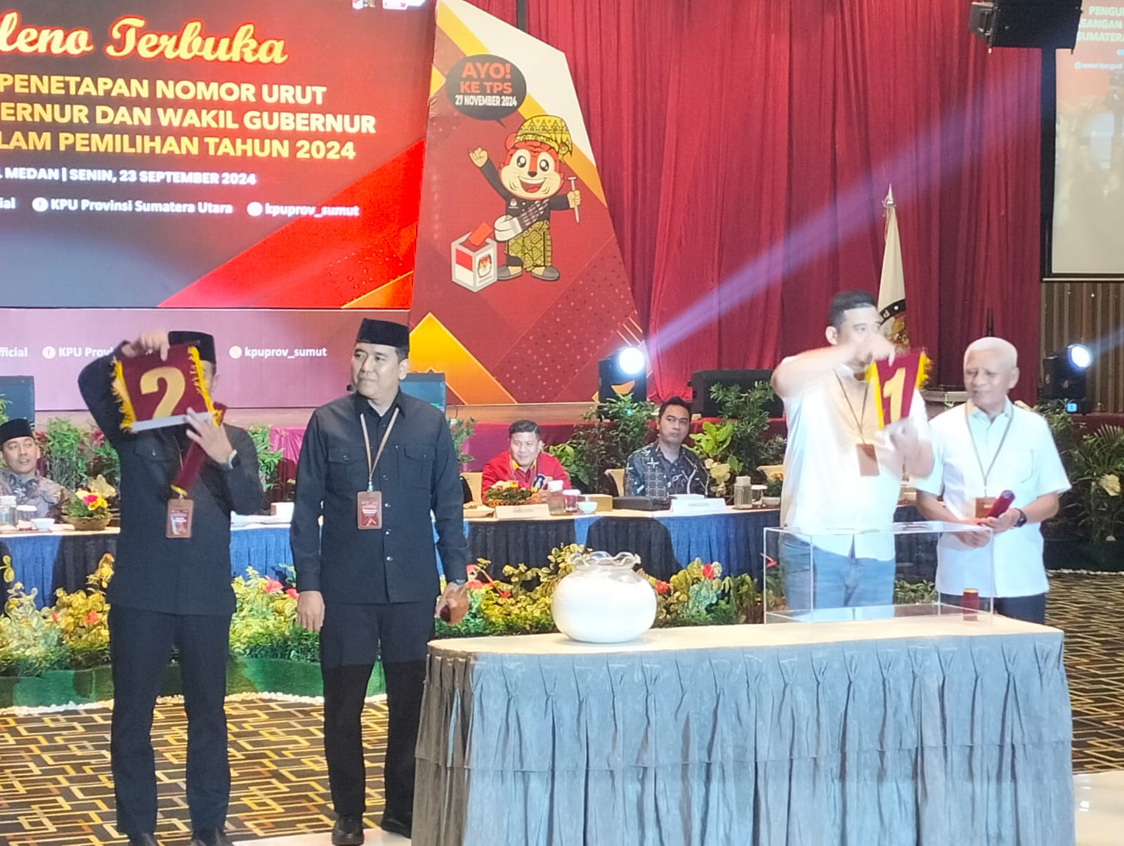 Bobby-Surya Nomor Urut 1, Edy-Hasan Nomor Urut 2 dalam Pilkada Sumut