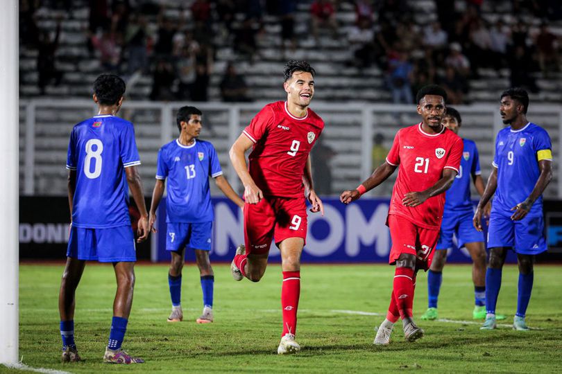 Timnas Indonesia U-20 vs Maladewa: Double Save Ikram, Gol Keren Jens Raven
