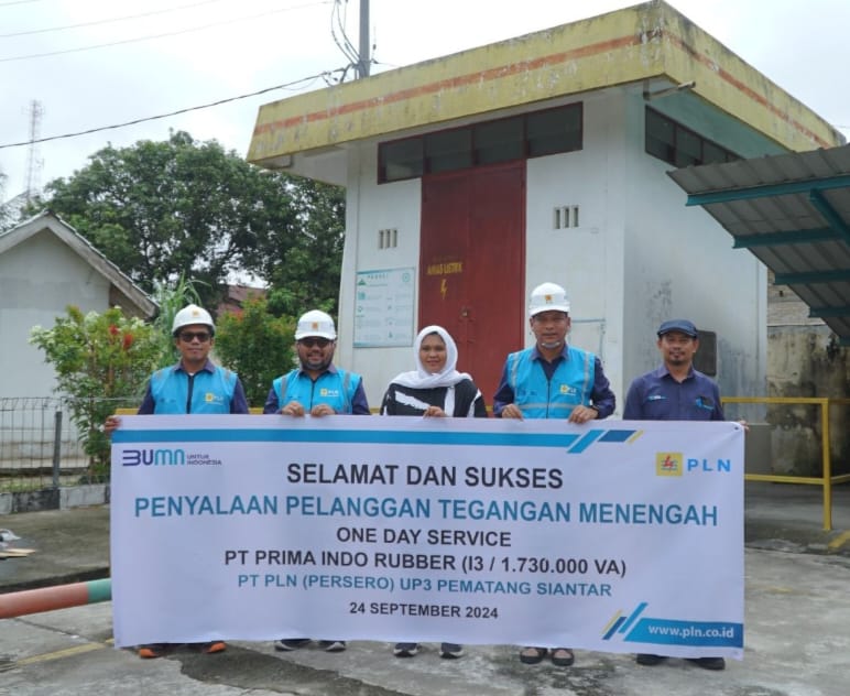 PLN UP3 Pematangsiantar Lakukan Penyalaan One Day Service Tegangan Menengah