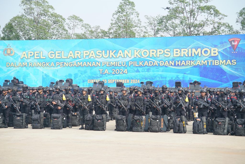 Korbrimob Polri Apel Gelar Pasukan Pengamanan Pilkada