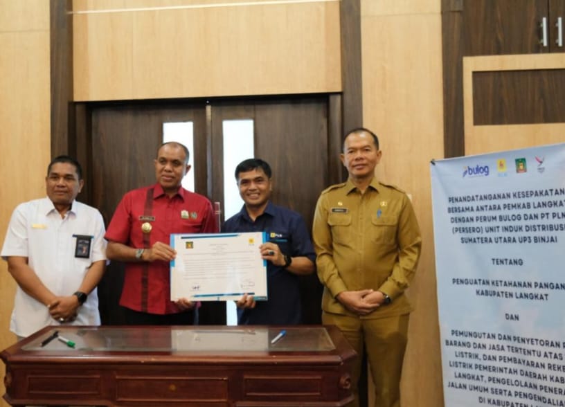MoU PLN UP3 Binjai dan Pemkab Langkat Dukung Ketahanan Pangan