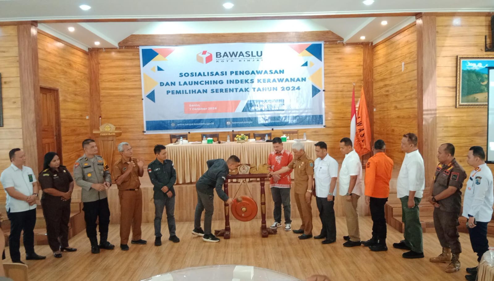 Bawaslu Binjai Launching Indeks Kerawanan Pilkada 2024