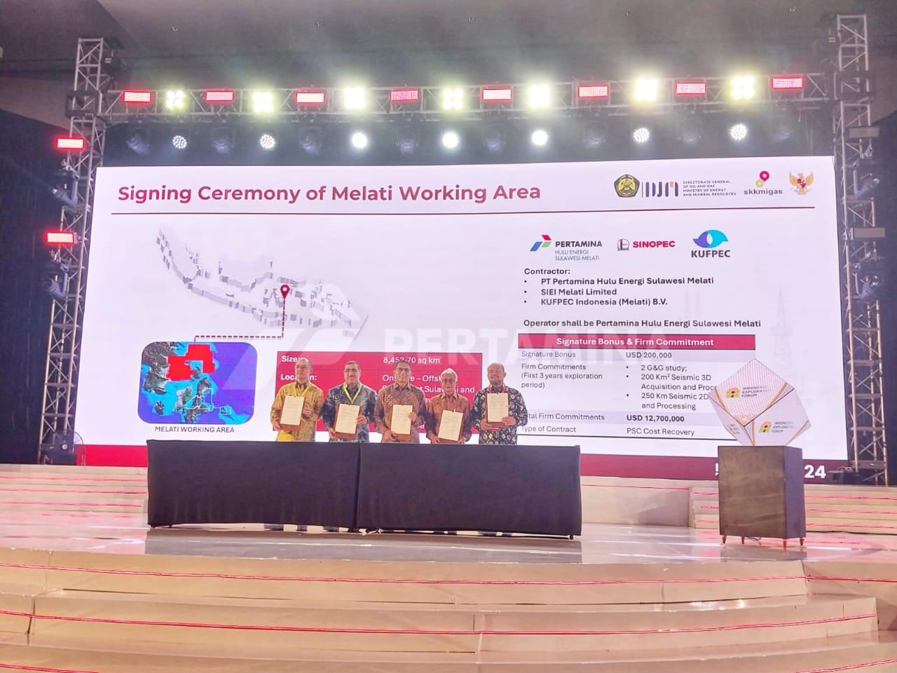 Penandatanganan Kontrak PSC Wilayah Kerja Melati: Kolaborasi Konsorsium PHE, Sinopec, KUFPEC