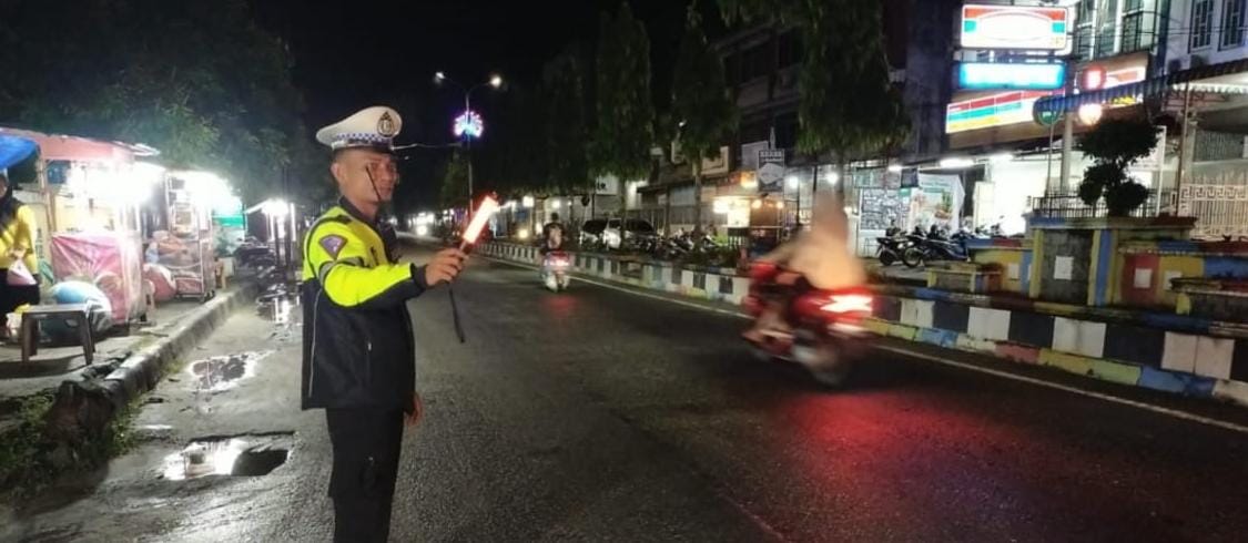 Patroli Hingga Subuh: Sat Lantas Polres Tanjungbalai Cegah Gangguan Kamtibmas