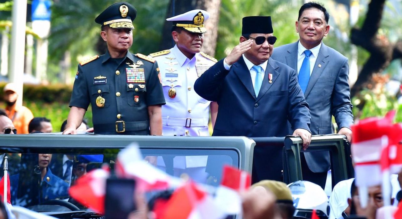 Presiden Prabowo Hadiri Serah Terima Jabatan Menteri Pertahanan RI