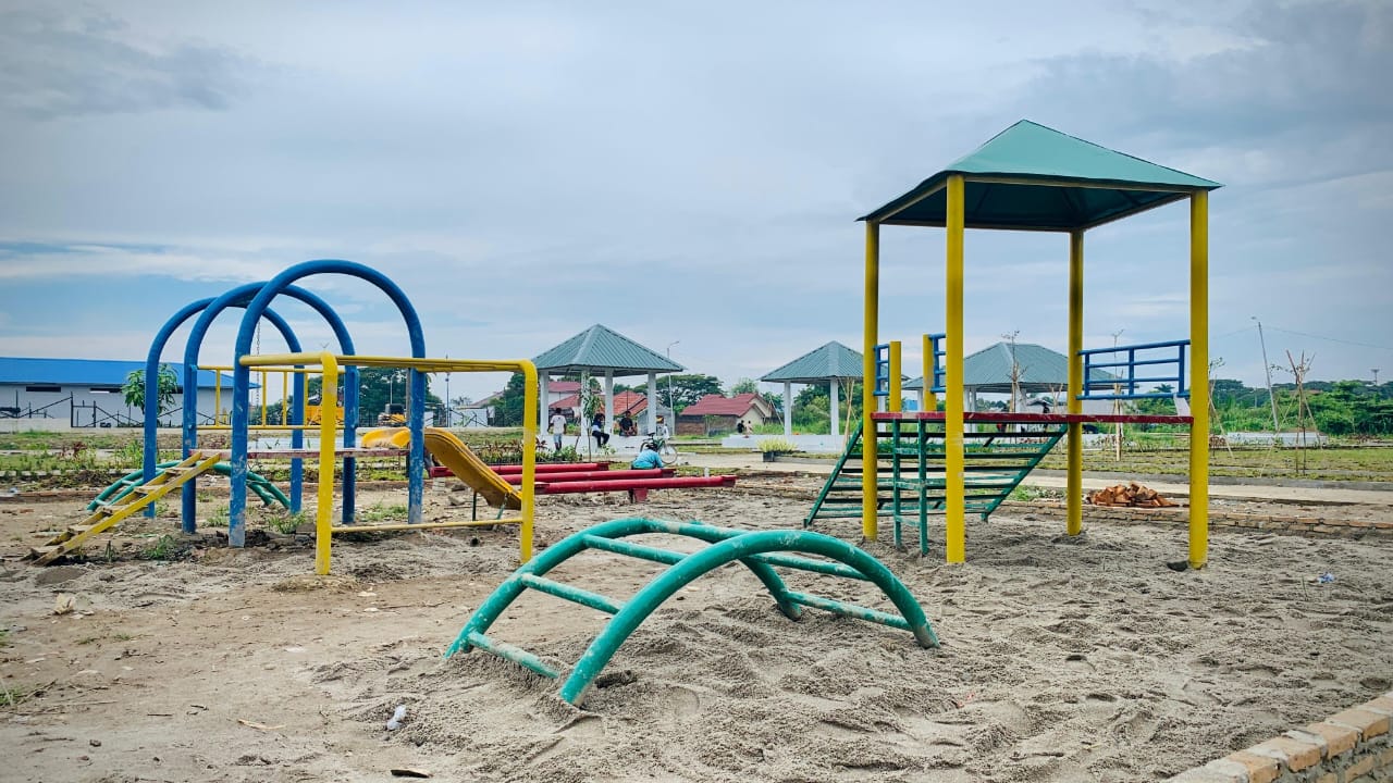 Pembangunan Jogging Track Kolam Retensi Martubung Telah Rampung