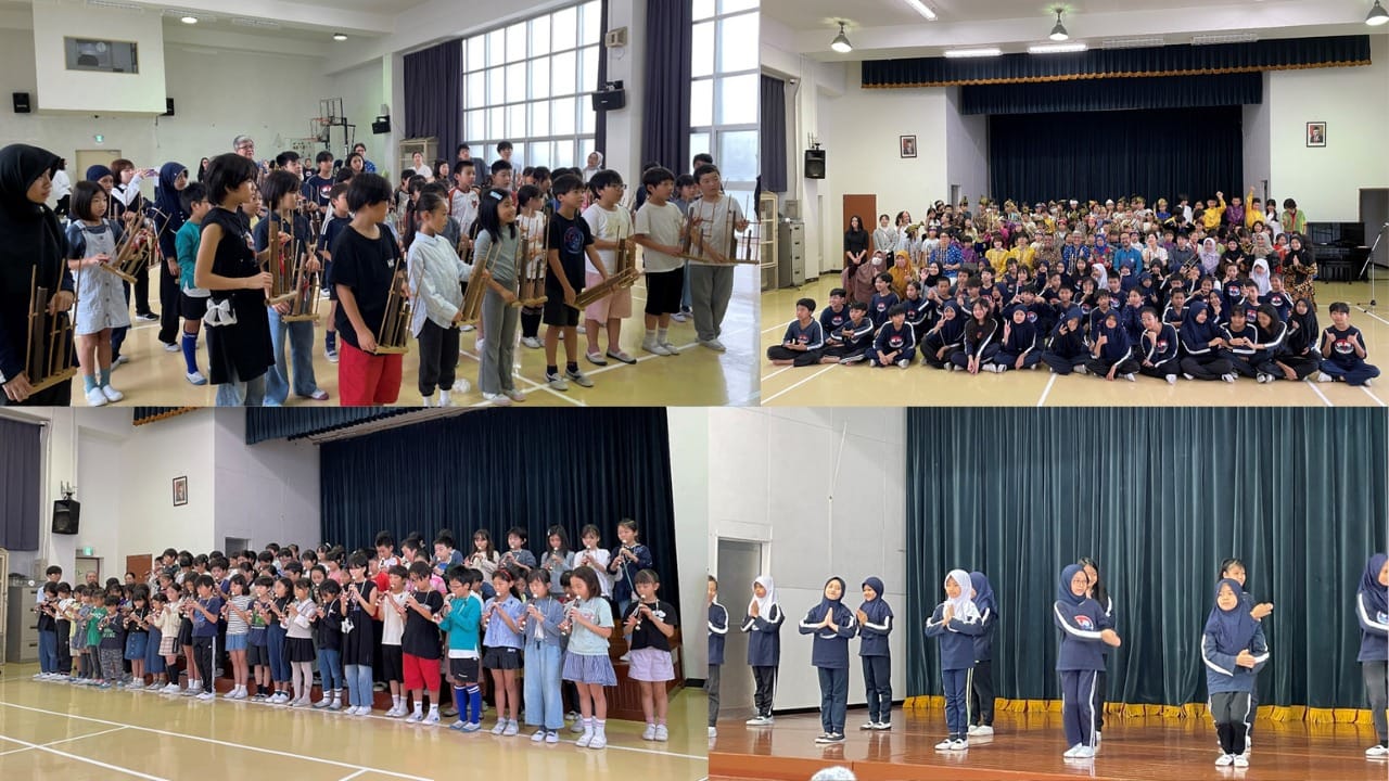 Siswa Sekolah Dasar Jepang Nikmati Pembelajaran Angklung dan Batik di SRIT Tokyo