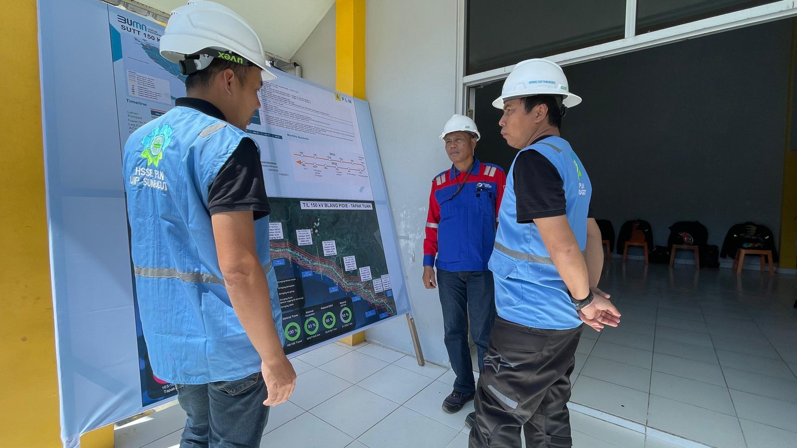 Dalam rangka HLN ke-79, GM PLN UIP SBU Site Survey ke Proyek T/L 150 kV Blang Pidie-Tapak Tuan
