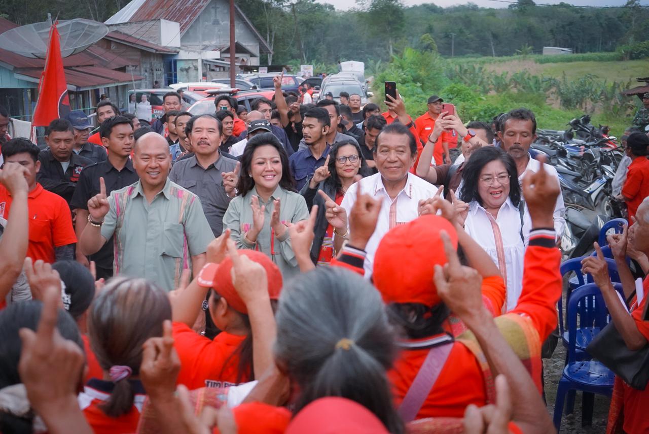 Paslon Bupati Nomor 1 Kampanye di Garoga, Sarlandy: Saatnya Taput Dipimpin Seorang Ibu Pengasih