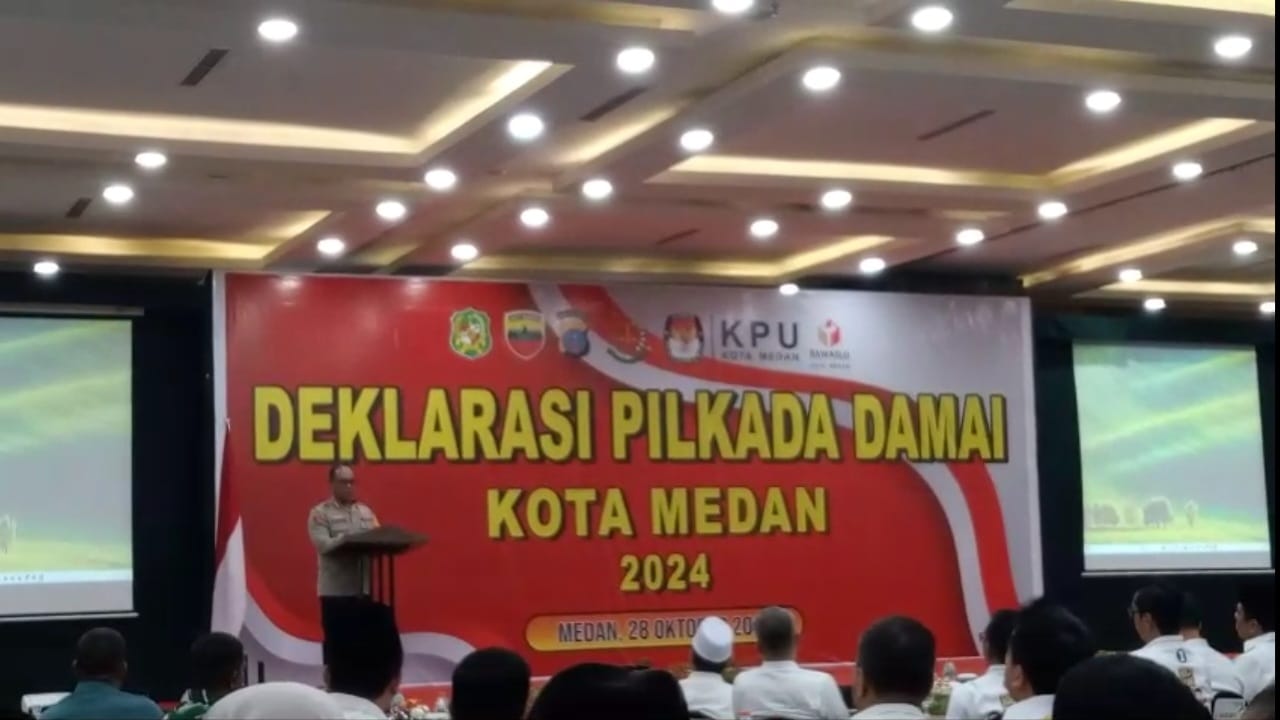 Partisipasi Pemilih Diprediksi Menurun, Kota Medan Gelar Deklarasi Pilkada Damai