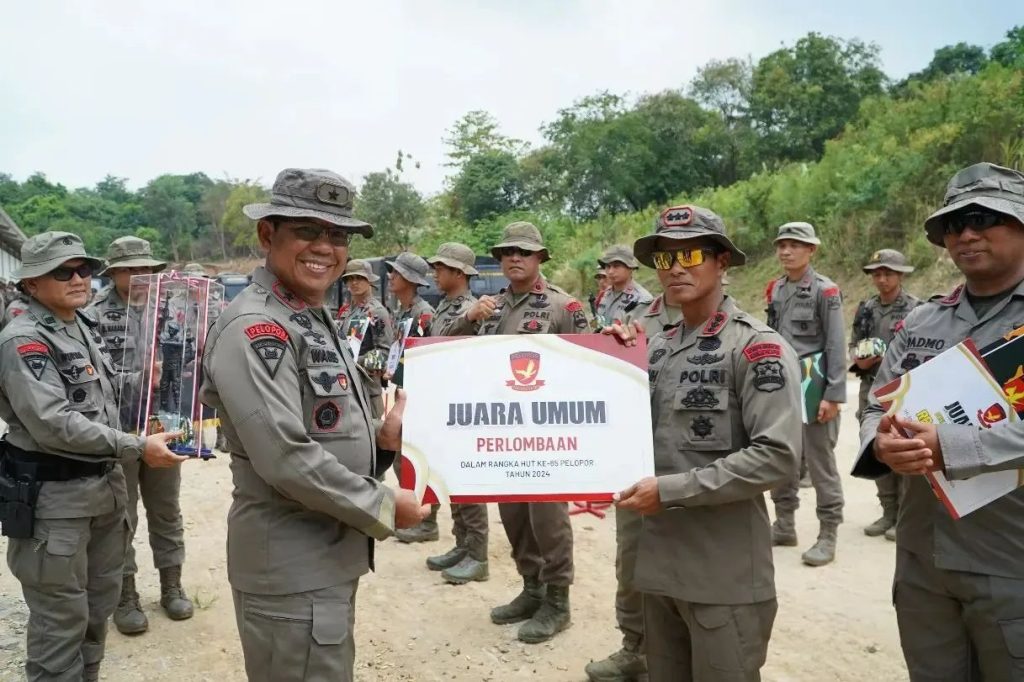 Danpas Pelopor Korbrimob Tutup Perlombaan Olahraga HUT Pelopor ke-65