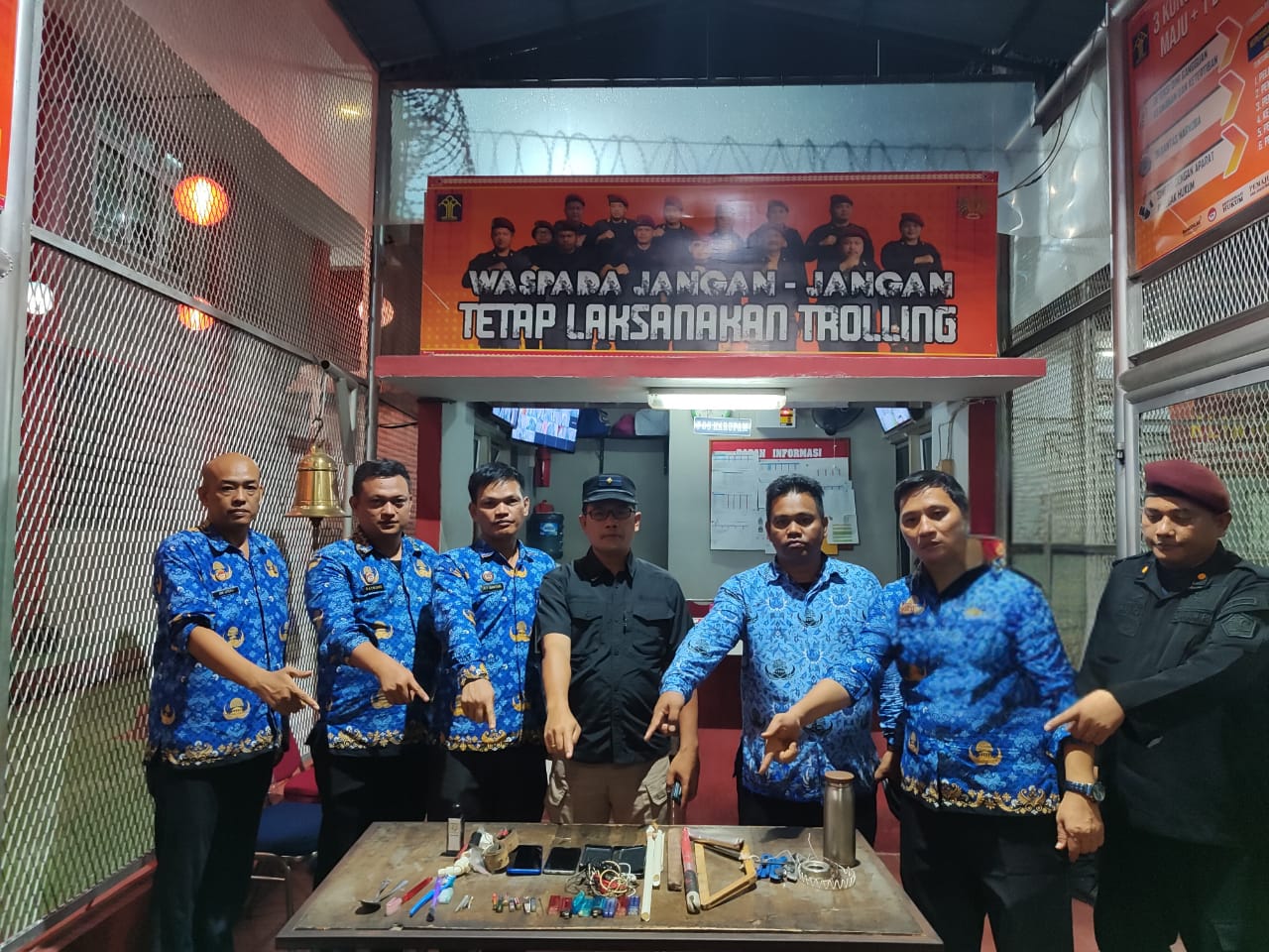 Razia Rutin Lapas Pancurbatu Tegaskan Komitmen Zero Halinar