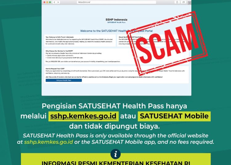Penipuan Melalui SATUSEHAT Health Pass Palsu, Kemenkes Imbau Waspada