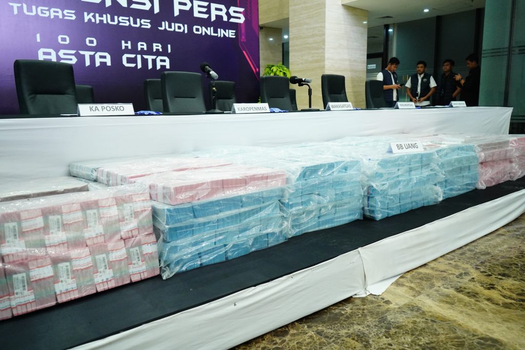 Komitmen Polri Terhadap Asta Cita Presiden Prabowo: Sita Rp78,1 M dari Sindikat Judi Internasional