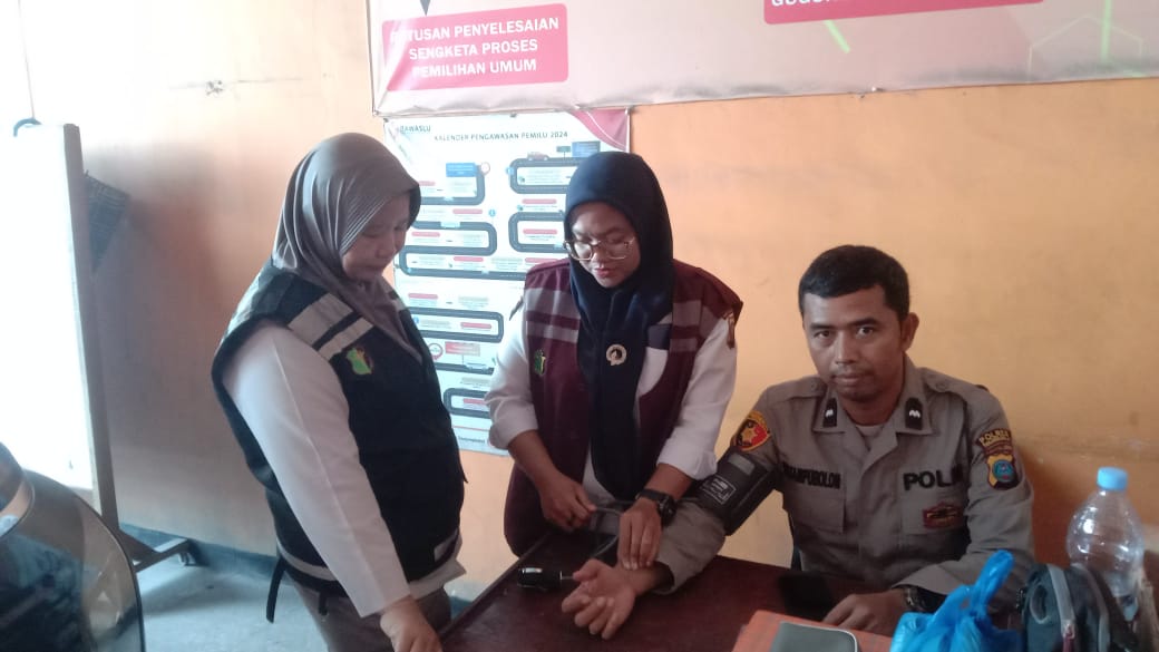 Sidokkes Polres Tanjungbalai Laksanakan Pemeriksaan Kesehatan Personel Pilkada 2024