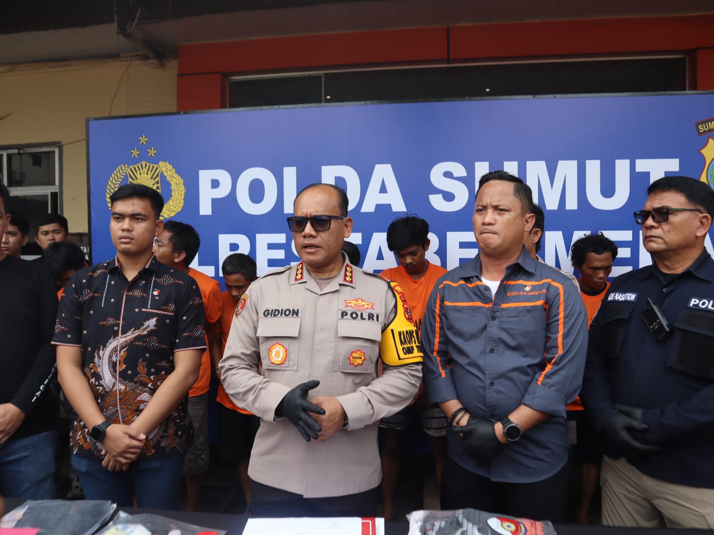 Tim Resmob Polrestabes Medan Tangkap Sembilan Pelaku Curanmor, Tiga Pelakunya Ditembak
