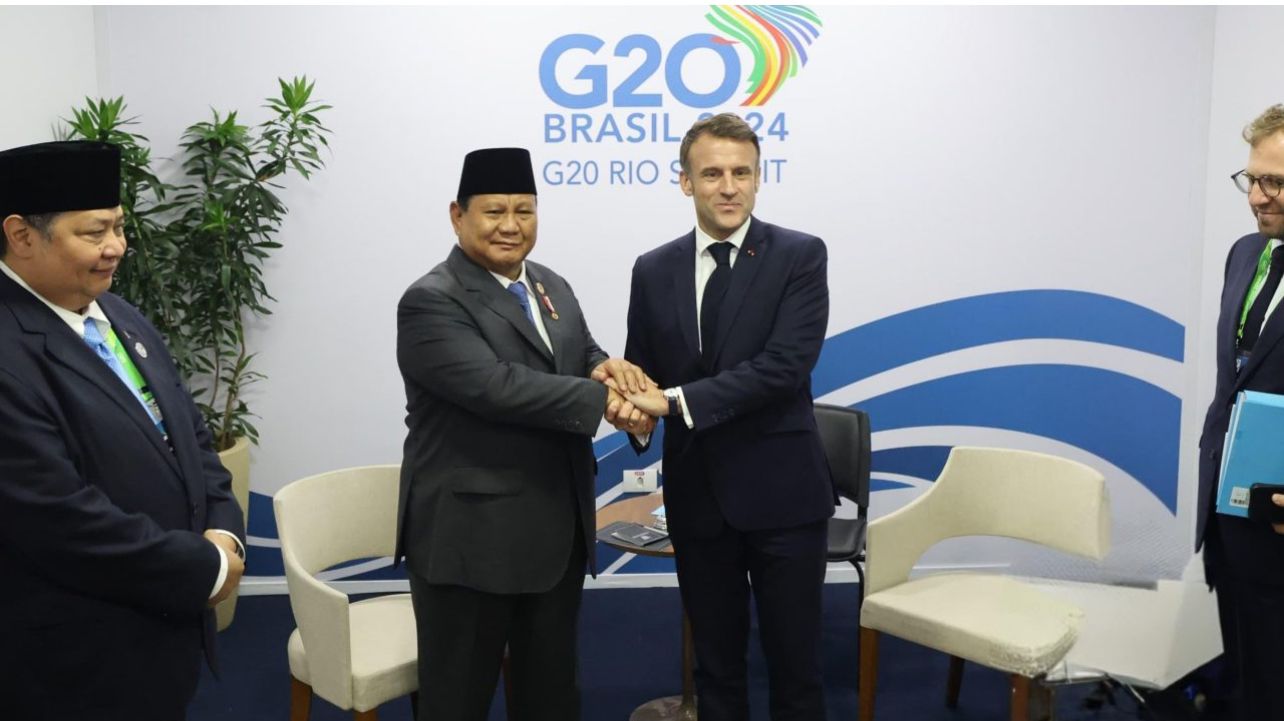 Presiden Prabowo Bertemu Presiden Macron di KTT G20 Brasil, Bahas Penguatan Kerja Sama Strategis