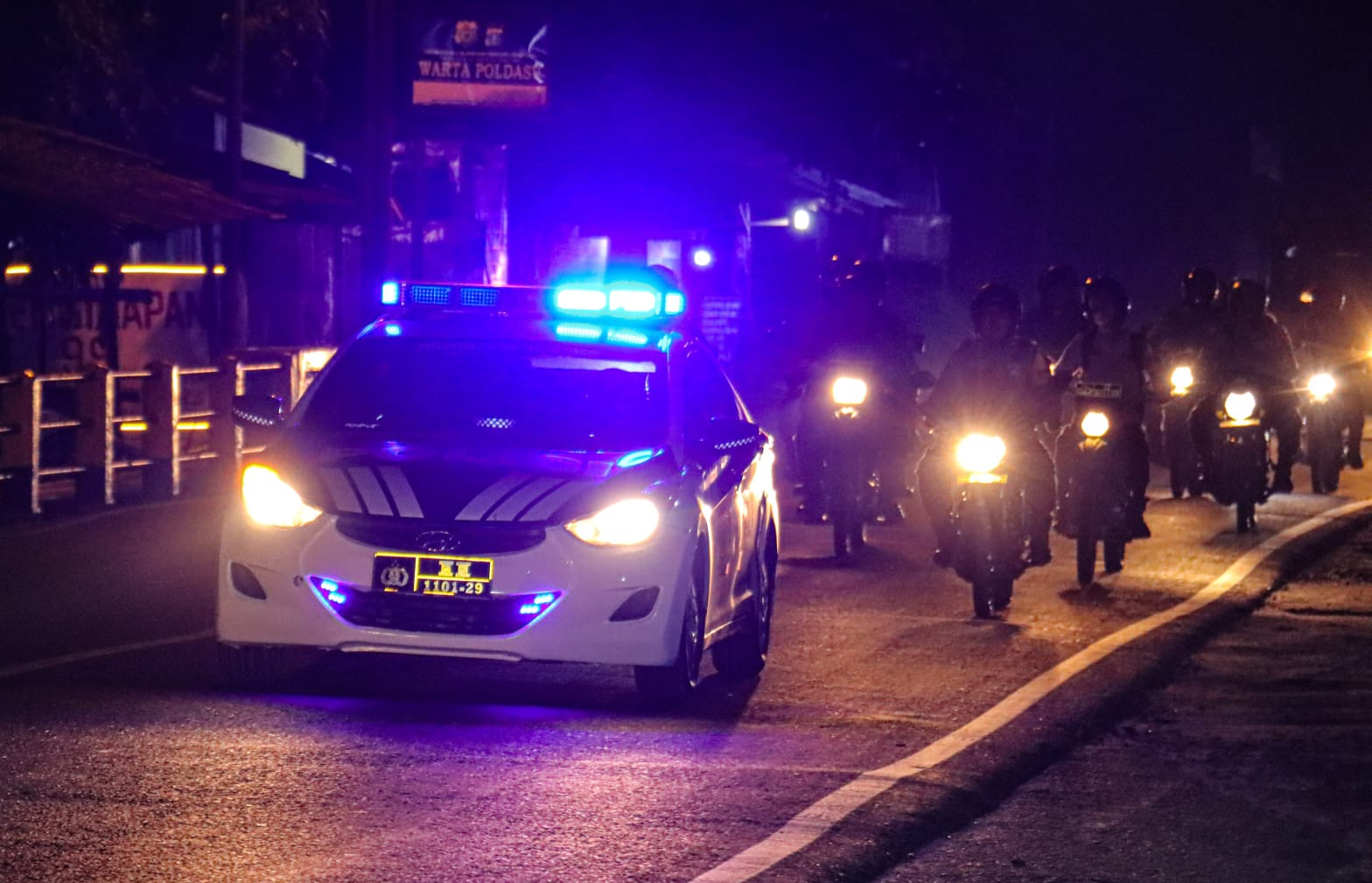 Patroli Skala Besar Jelang Pilkada Serentak 2024, Polres Tebingtinggi Pastikan Keamanan Wilayah