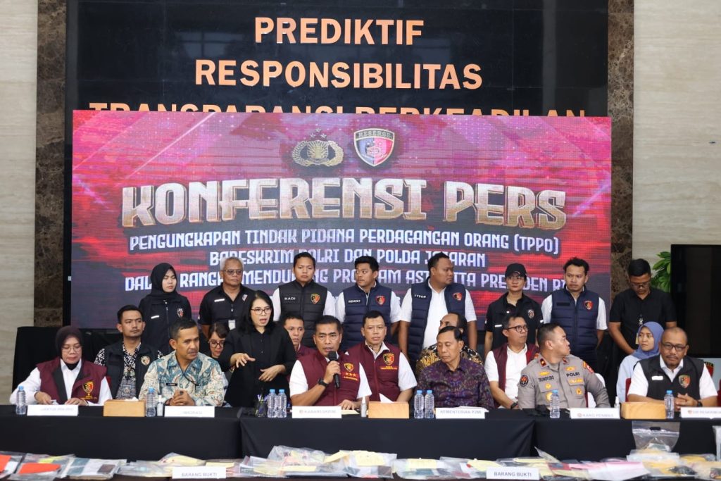 Bareskrim Polri Ungkap 397 Kasus Perdagangan Orang Jaringan Internasional