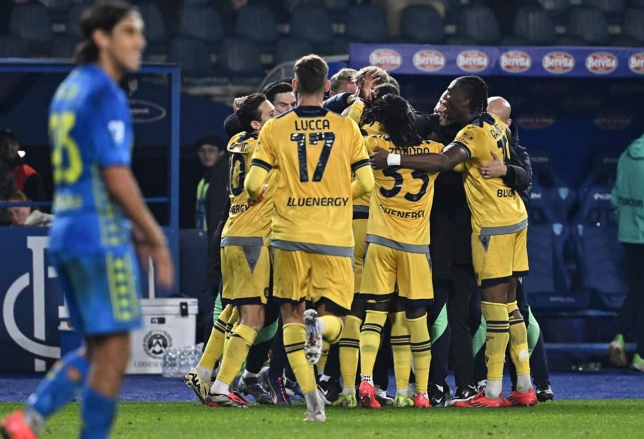 Keinan Davis Selamatkan Udinese dari Kekalahan, Tahan Imbang Empoli 1-1