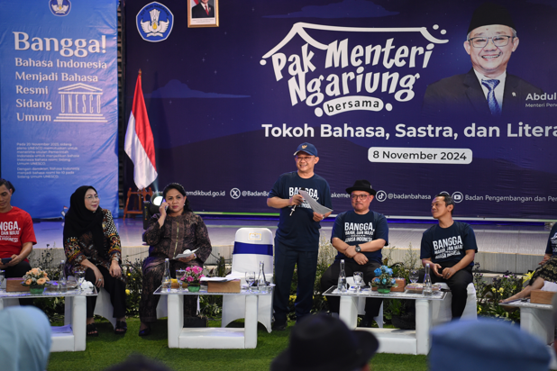 Mendikdasmen: Gaungkan Kedaulatan Bahasa Indonesia Bersama Tokoh Bahasa, Sastrawan dan Literasi