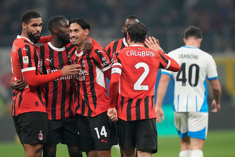 AC Milan Hancurkan Sassuolo 6-1 di Coppa Italia
