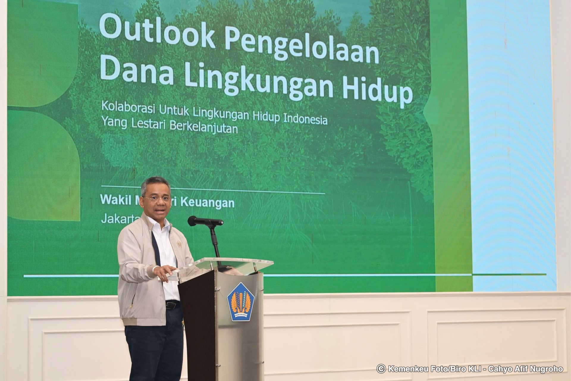 Wamenkeu Suahasil Tekankan Pentingnya Pengelolaan Dana Lingkungan Hidup di Tingkat Internasional