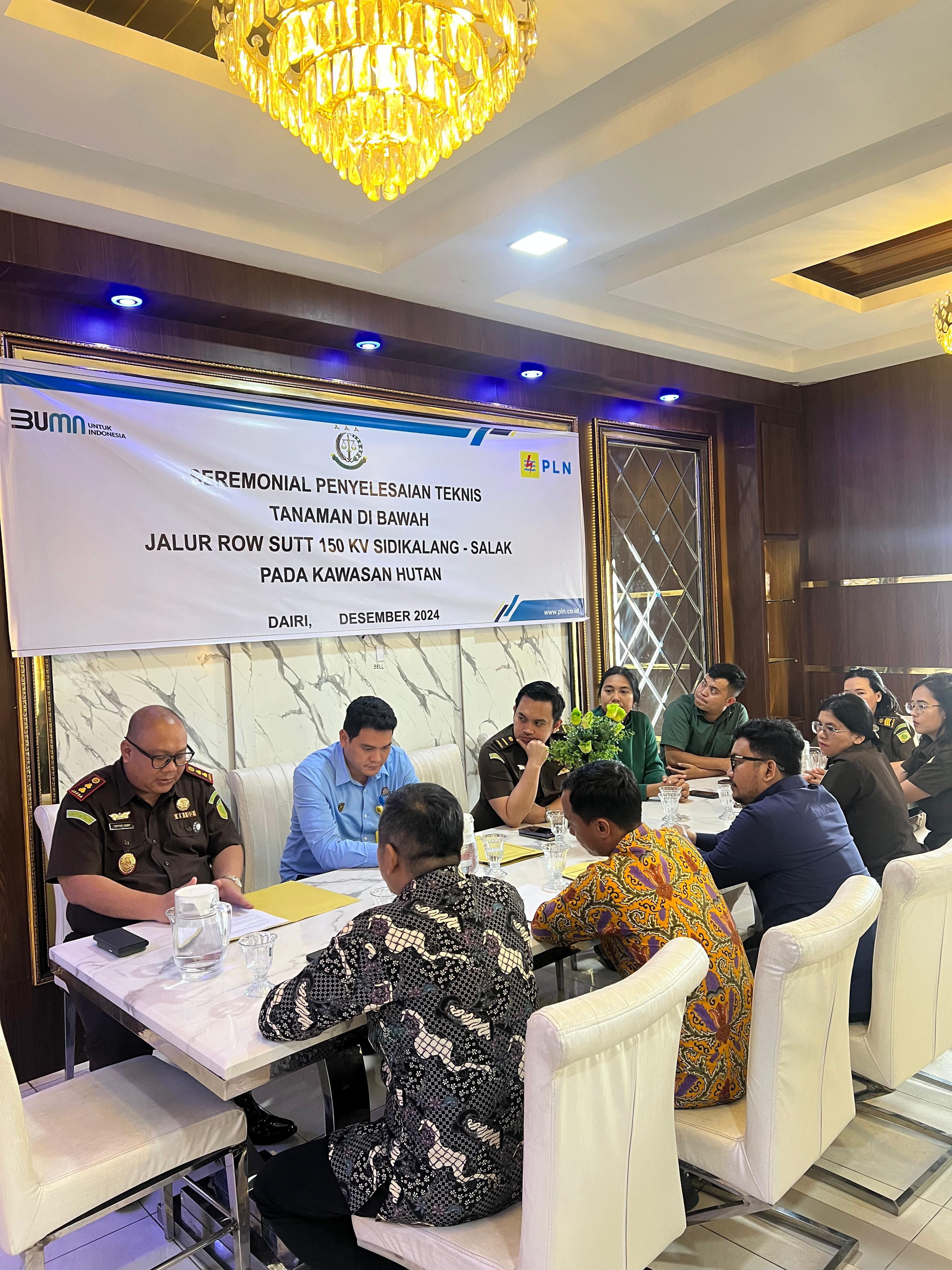 Jelang Nataru, Teknis Pembayaran ROW SUTT 150 kV Sidikalang - Salak Pada Kawasan Hutan Dituntaskan PLN UIP SBU