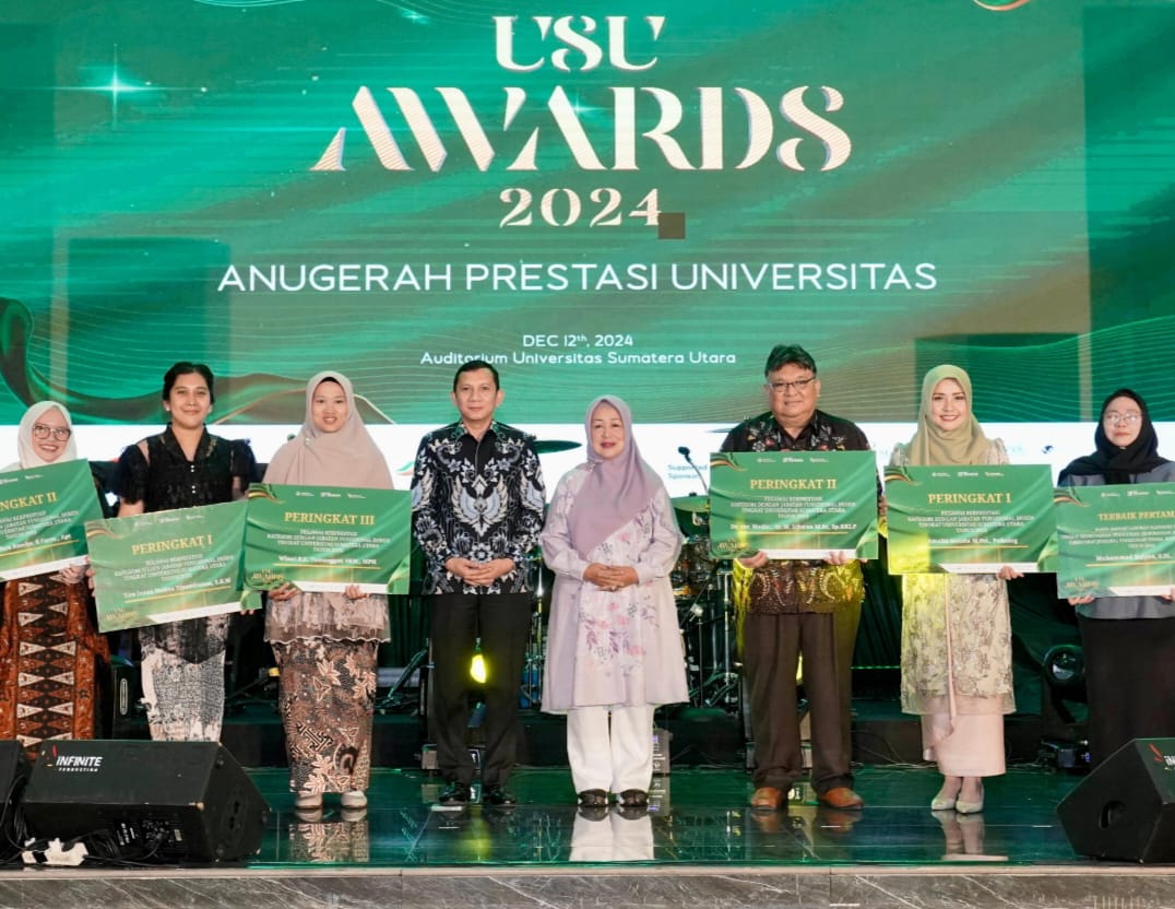 USU Award 2024 Sukses Digelar, Rektor Prof Muryanto Amin: Bentuk Apresiasi Universitas Atas Prestasi yang Diraih