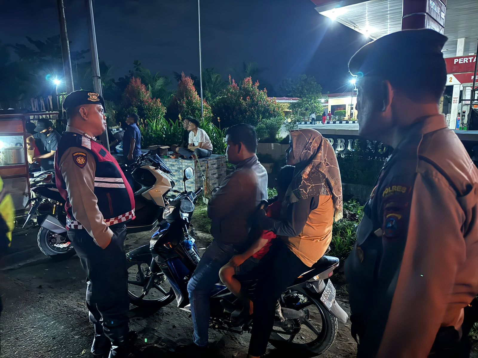 Tim Spartan Polres Tanjungbalai Gelar Patroli Akhir Pekan Hingga Dini Hari