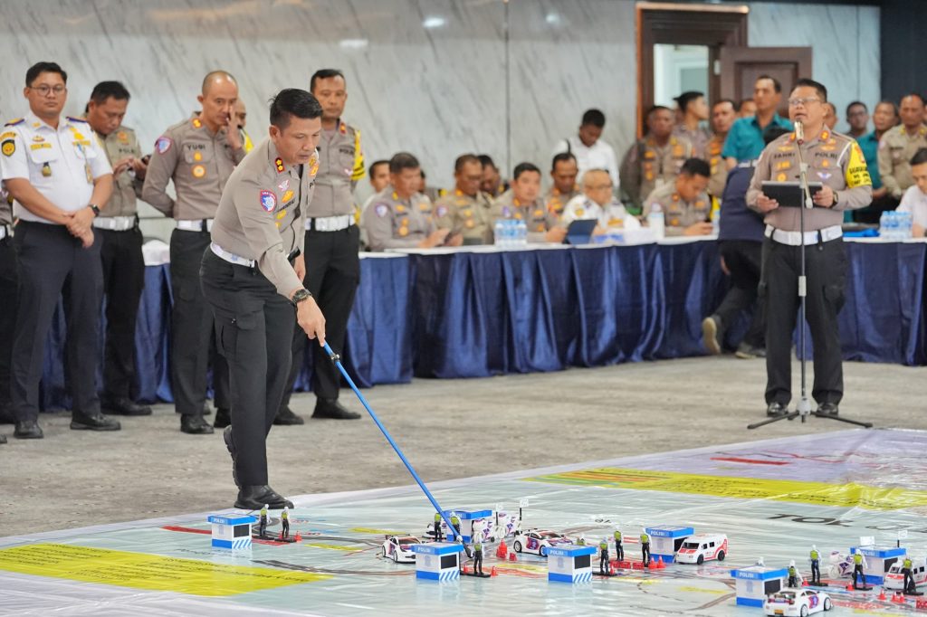 Korlantas Polri Gelar Tactical Floor Game untuk Pastikan Kesiapan Operasi Lilin 2024
