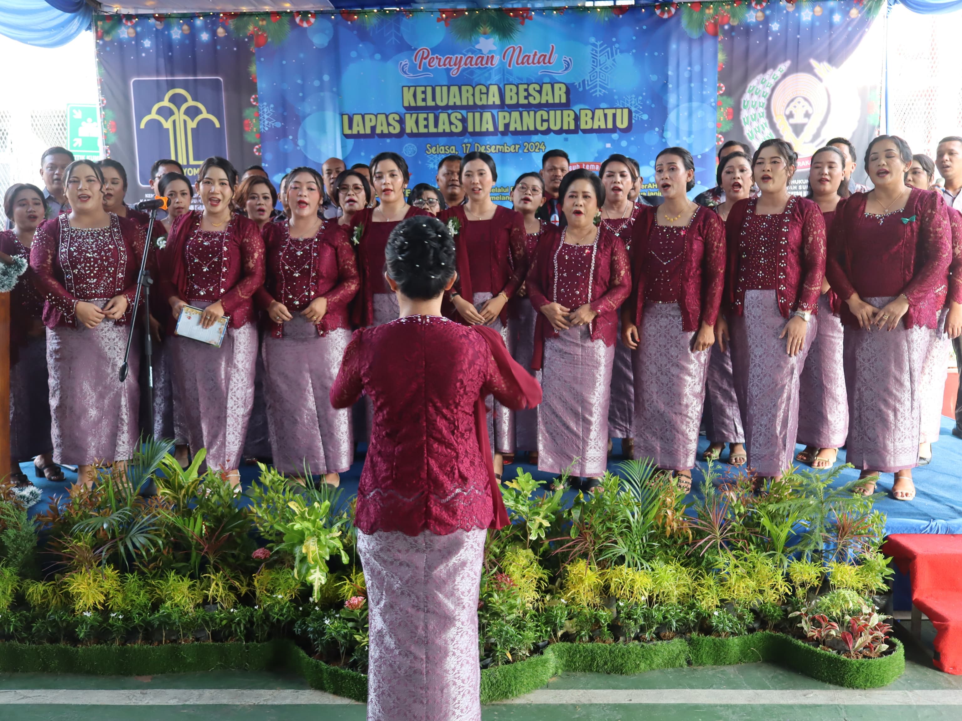 Lapas Kelas IIA Pancurbatu Gelar Ibadah Perayaan Natal 2024