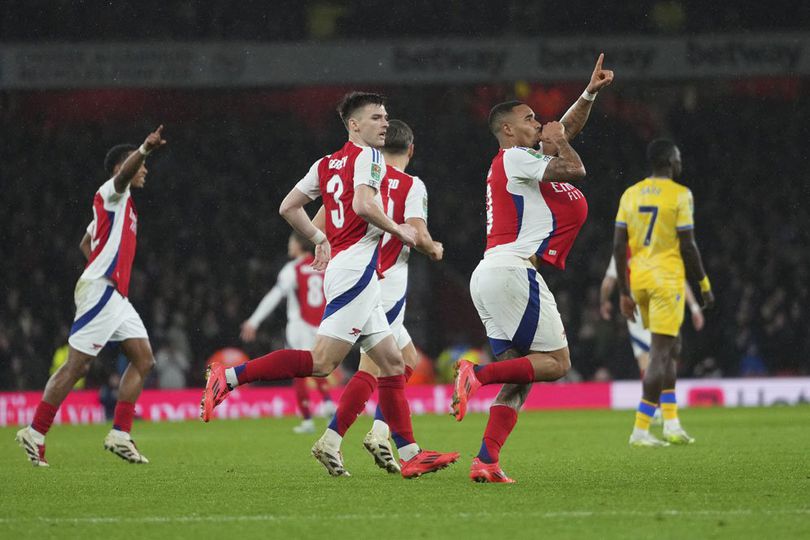 Arsenal Sukses Comeback dan Singkirkan Crystal Palace di Perempat Final Carabao Cup
